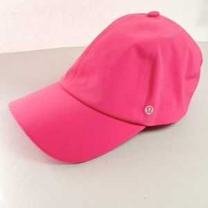 Lululemon Womens Fast and Free Running Hat Pink One Size FLAW